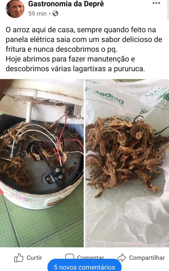 "when we make rice in the electric pan, there was always a delicious