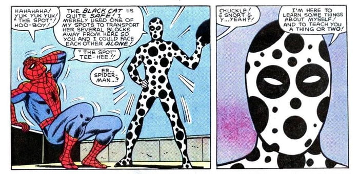 Spider-Man meets 'The Spot' (Spectacular Spider-Man#99 - Feb, 1985) - 9GAG