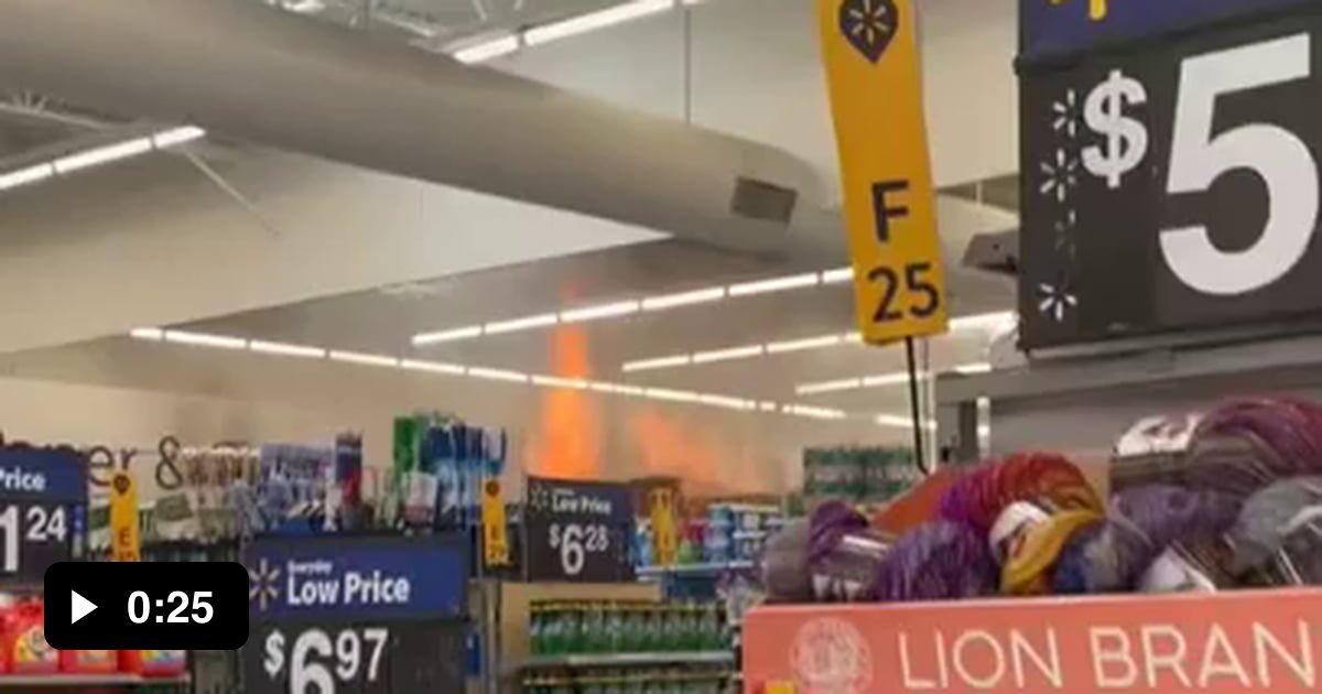 Fire in Maryland Walmart. 9GAG
