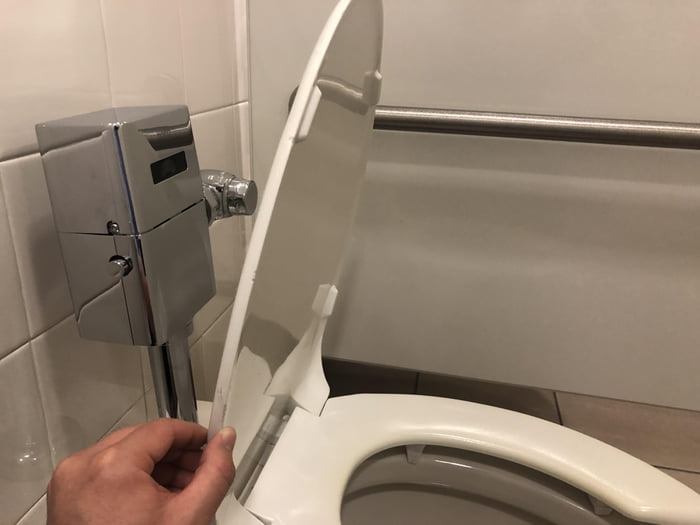 Automatic toilet flush sensor just put the lid down with your