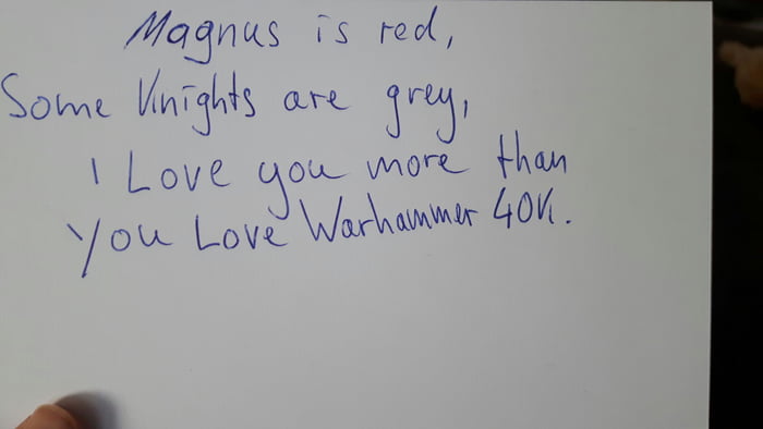 Valentine Card ala Warhammer 40k - 9GAG