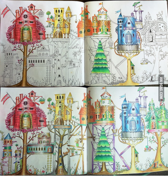 Too old for coloring books. Which house would you choose 9GAG