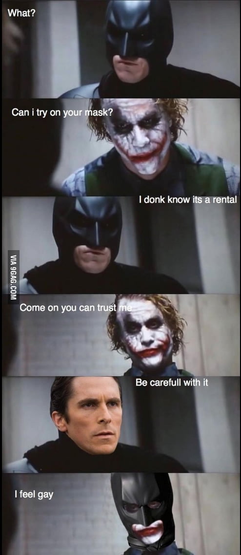 Bruce Wayne posted this on his Facebook page. - 9GAG