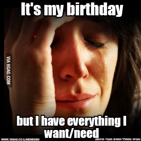 Having a hard time asking for a present - 9GAG