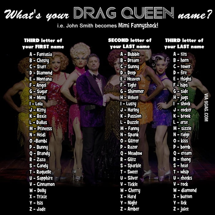 What s Your Drag Queen Name 9GAG