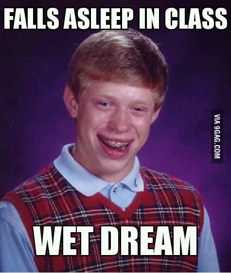 Falls asleep in class... - 9GAG