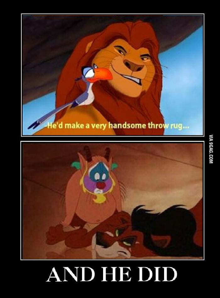 Scar Is A Throw Rug 9GAG