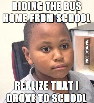 Me in High School, about a week after I got my license. - 9GAG