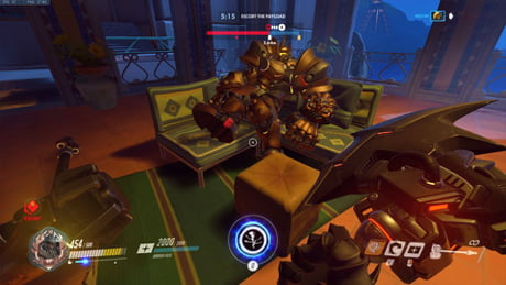 Reinhardt Needed A Chill After Taking Hard Thrust To The Face 9gag