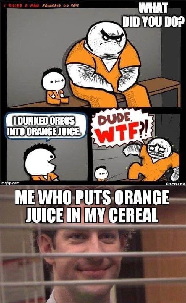 Recommendation : Try Cereal with strawberry shake - 9GAG