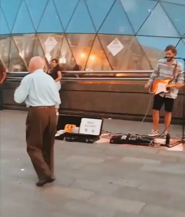 Wholesome Old Man Gettin On His Groove