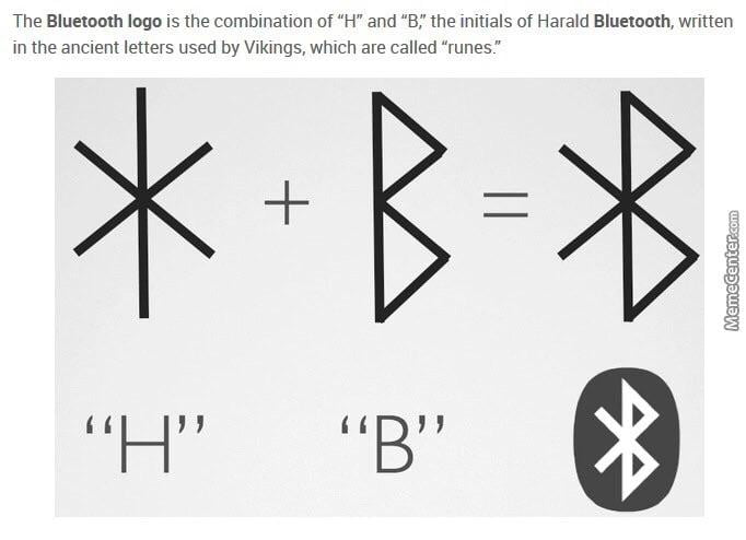 The origins of the Bluetooth symbol - 9GAG