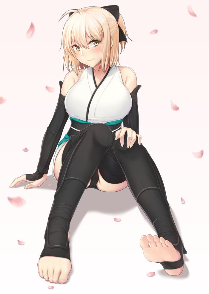 Okita's cute feet - 9GAG