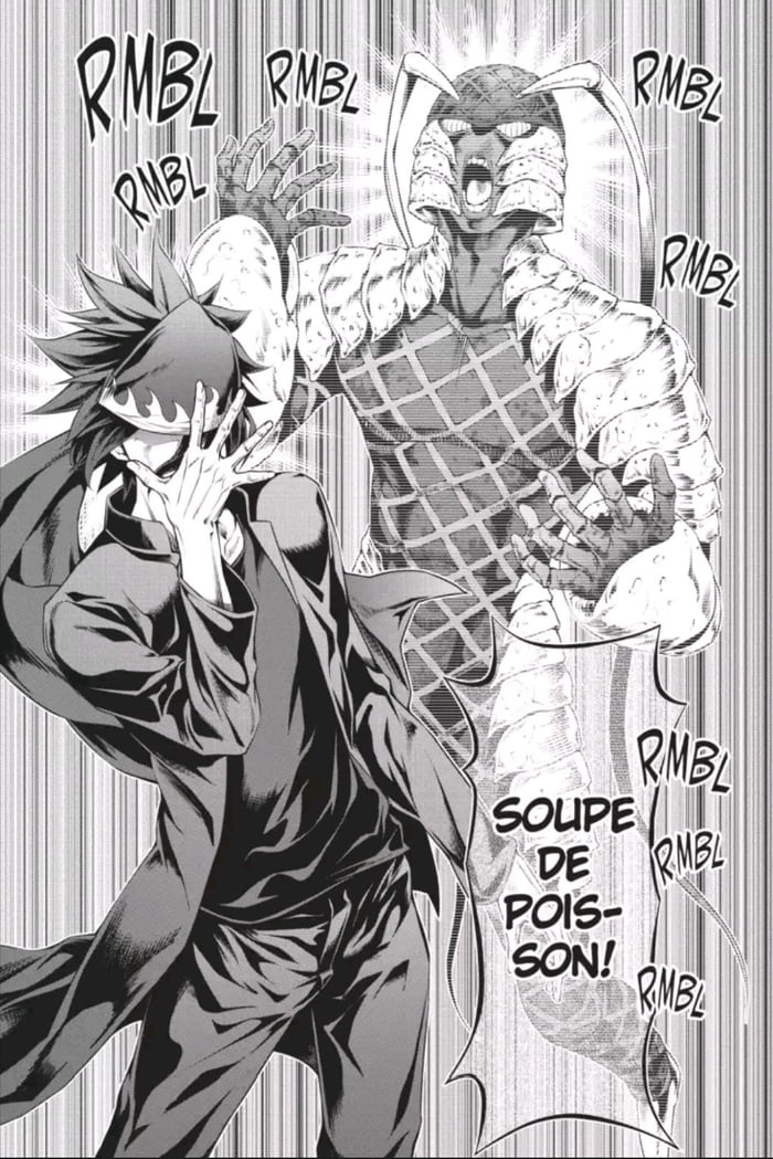 JoJo reference in shokugeki, food wars anime