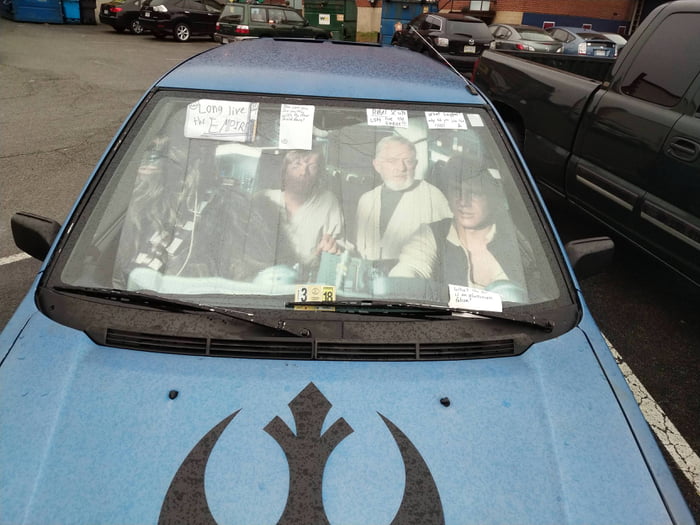 I almost want to see his reaction when he gets back to his car. - 9GAG