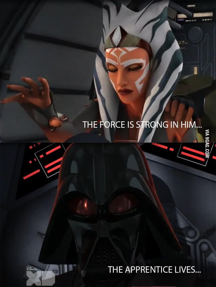 Ahsoka Tano and Darth Vader's first encounter after order 66 - 9GAG