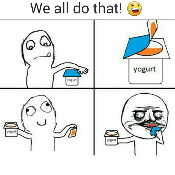 That's the best part of eating yogurt 9GAG