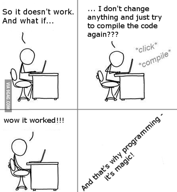 Programming in a nutshell - 9GAG