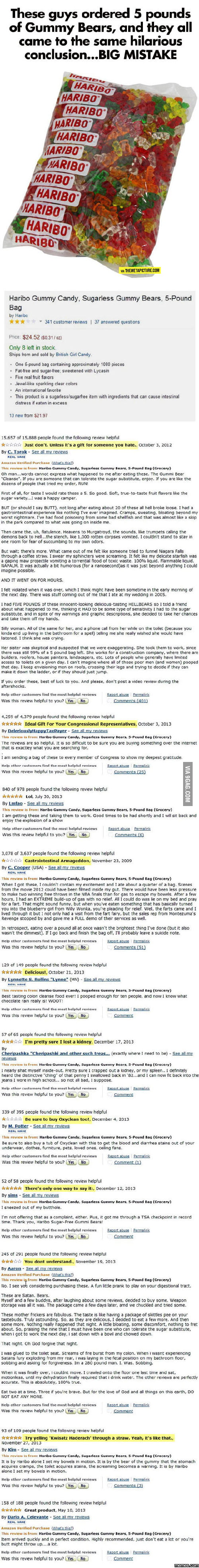 Gummy Bear Amazon Reviews 9GAG