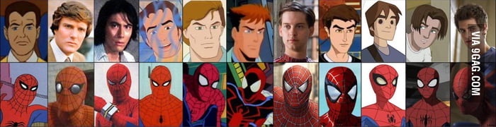 the-evolution-of-spider-man-9gag