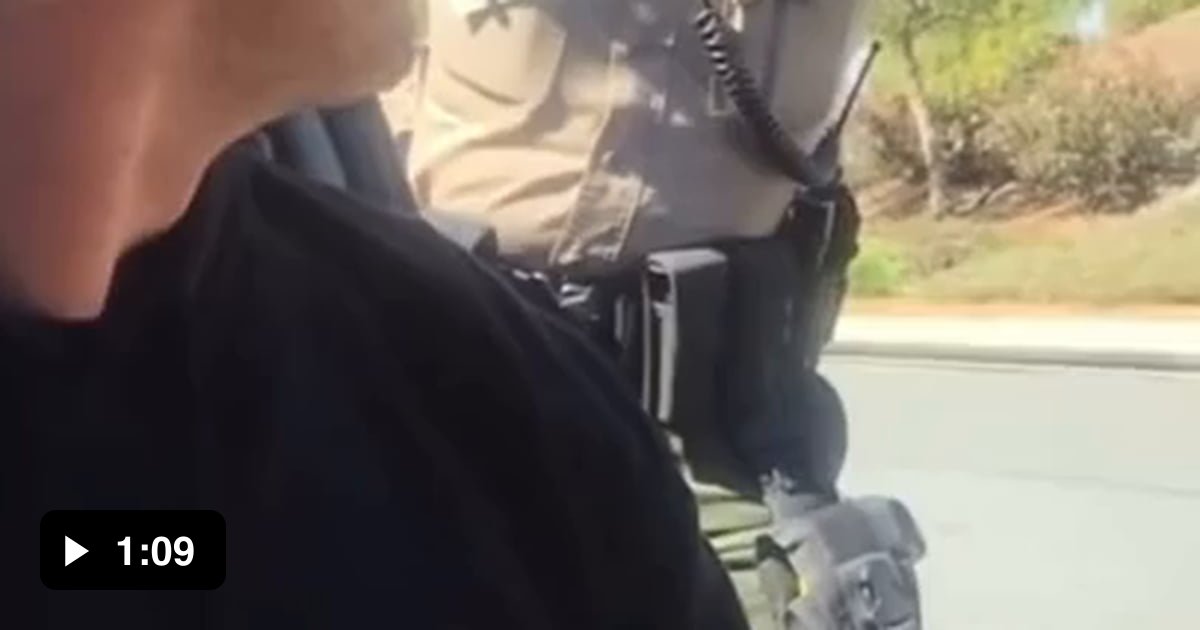 Cop on a power trip. Stops him for speeding and threatens to pepper