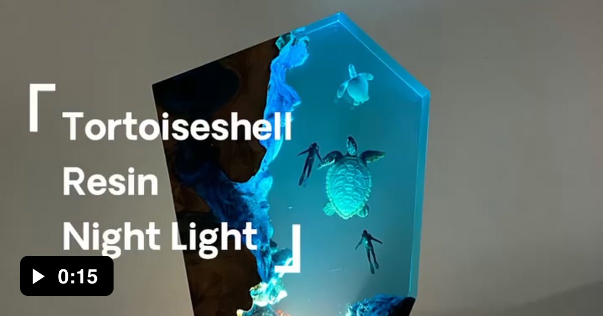 Beautiful sea turtle resin decorative light gift - 9GAG