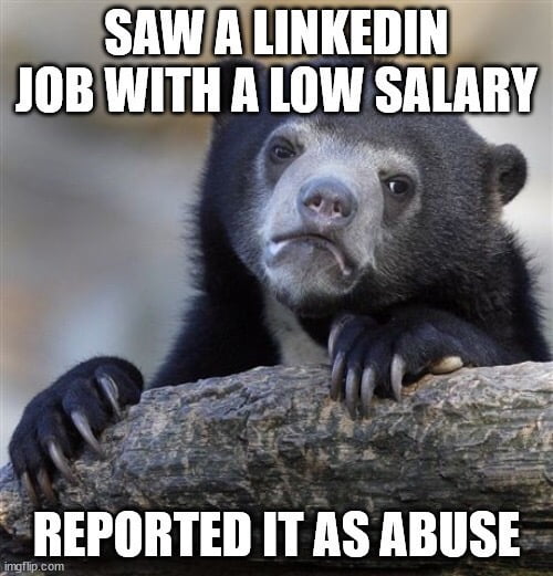 Low salary is abuse - 9GAG