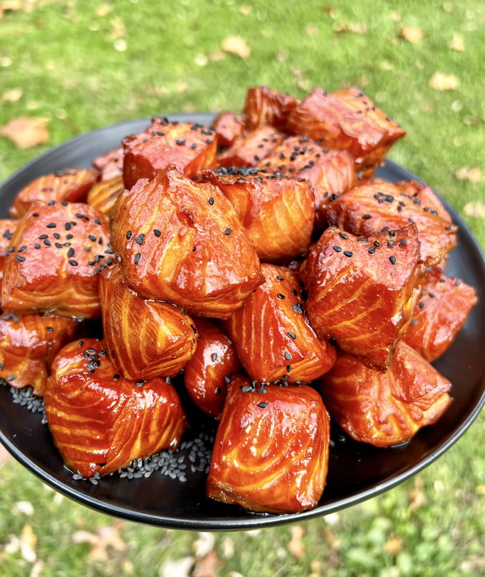 My Spicy Maple Salmon Bites Taste As Good As Candy 9gag 0870