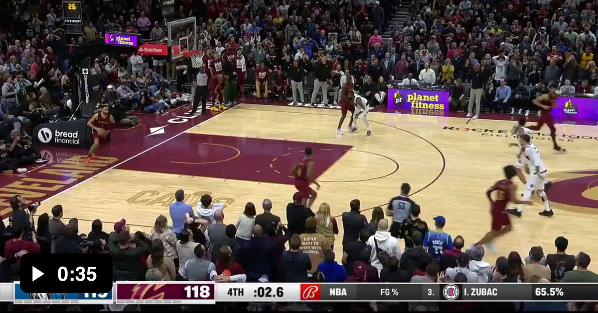 Max Strus Hits The Game Winner For The Cavs From Half Court Over Luka