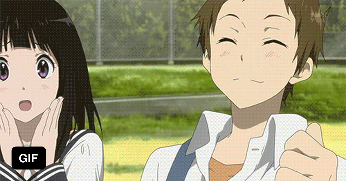 Crush giving you thumbs up [Hyouka] - 9GAG