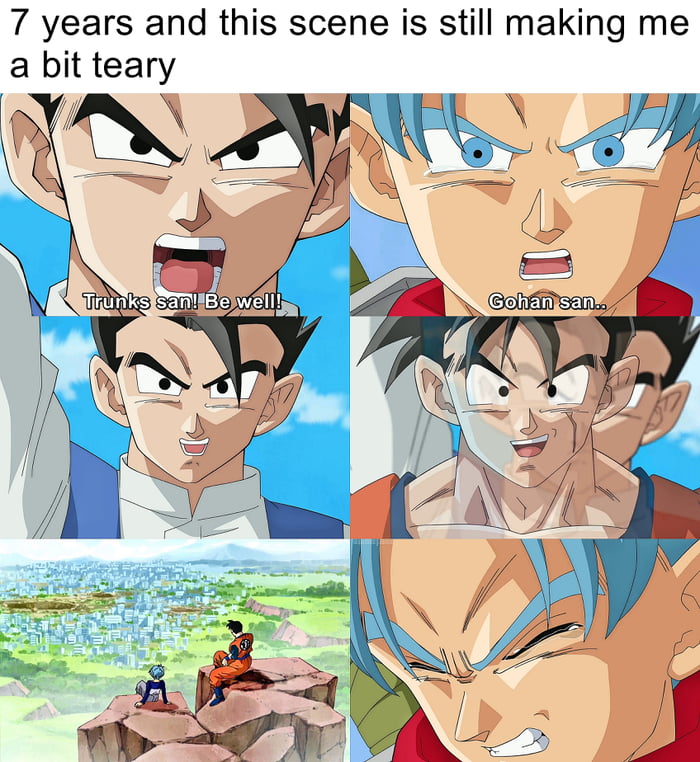 I love how despite this Gohan initially meeting future Trunks he was
