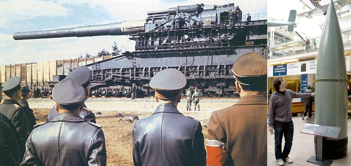 800 mm shell, used by Schwerer Gustav and Dora. Largest gun in history. -  9GAG