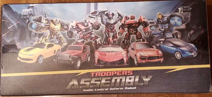 troopers assembly radio control deform robot