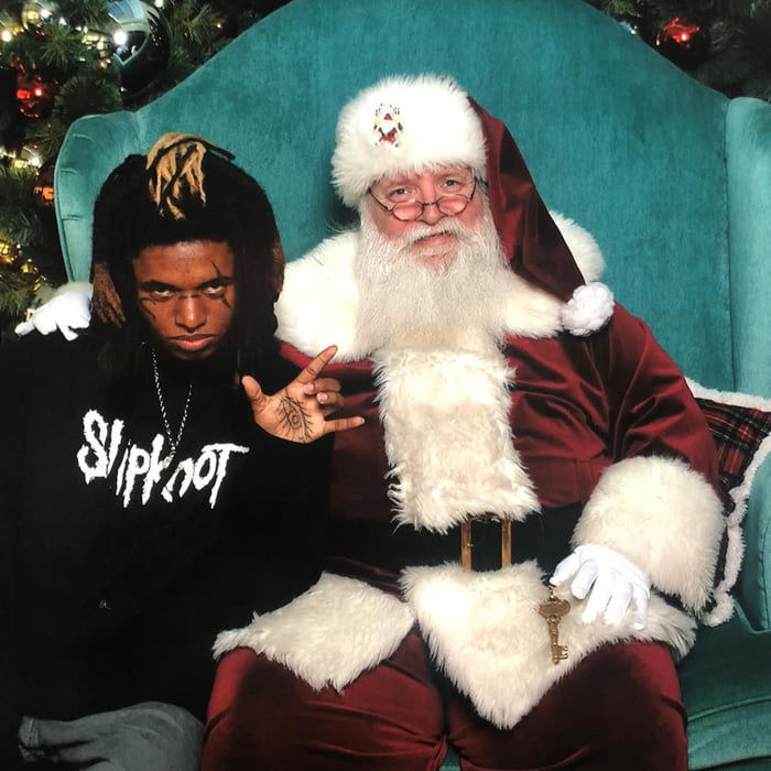 Coclit Santa Rapper Rapper Zillakami with Santa - 9GAG