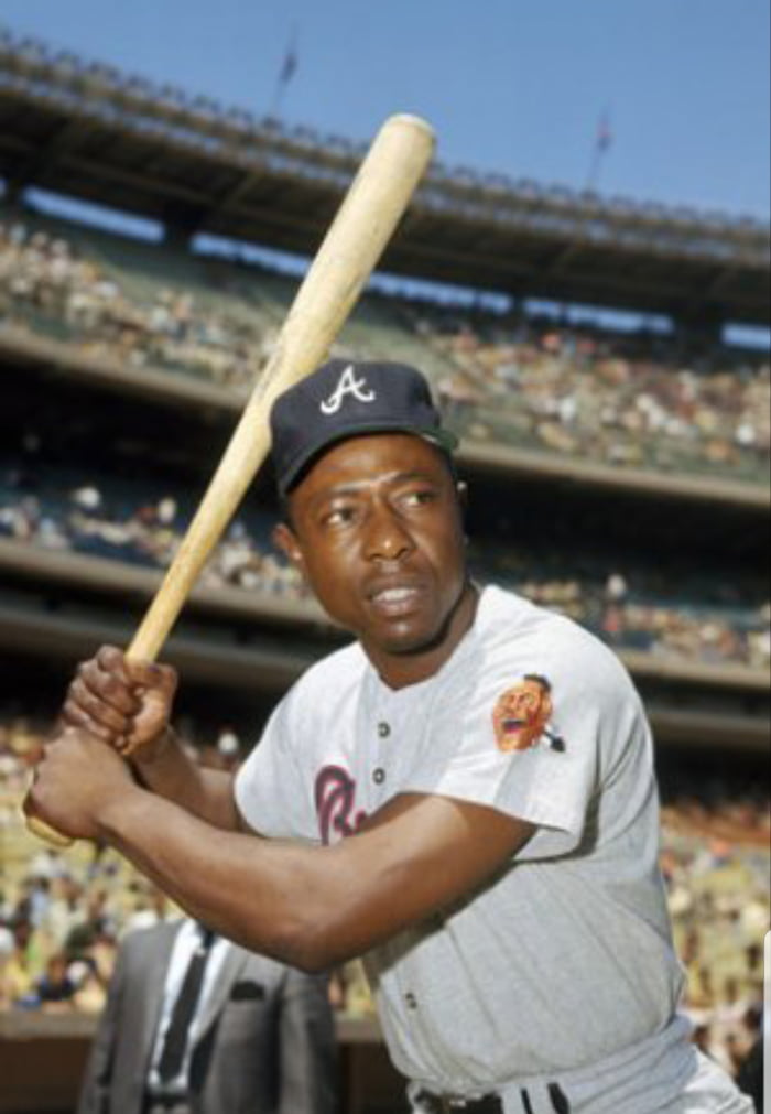 On Todays date in 1954 Hank Aaron hit his first home run of 755. - 9GAG