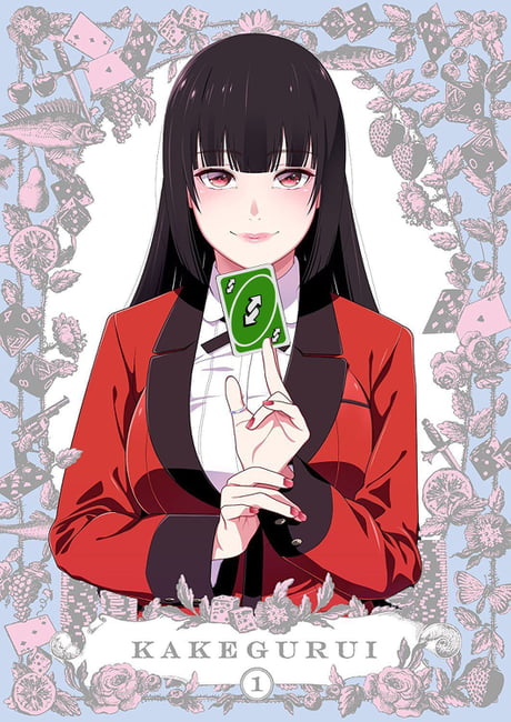 Anime Girl Holding Uno Reverse Card