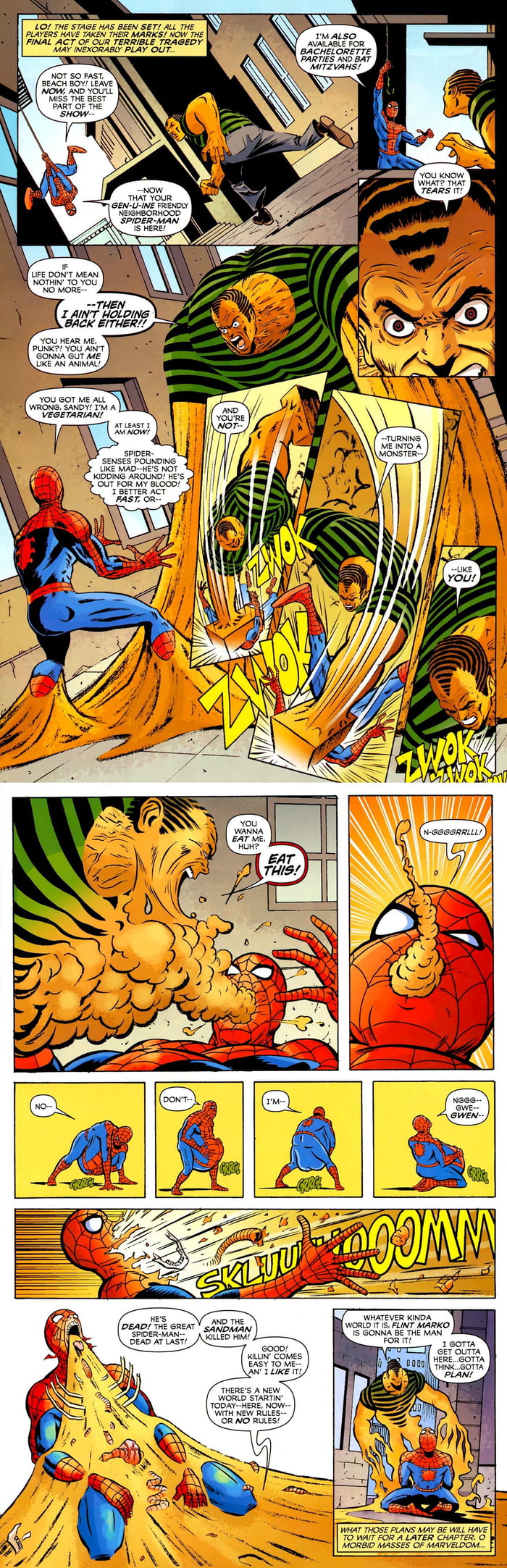 Marvel] Why don't Sandman and Hydro-Man fuse more often? As Mud-Man they  oneshotted Spider-Man. : r/AskScienceFiction