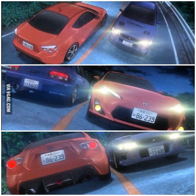 This Is The Ending Of Initial D Final Stage Ep 4 A Gt86 To Celebrate Its Production Line 9gag
