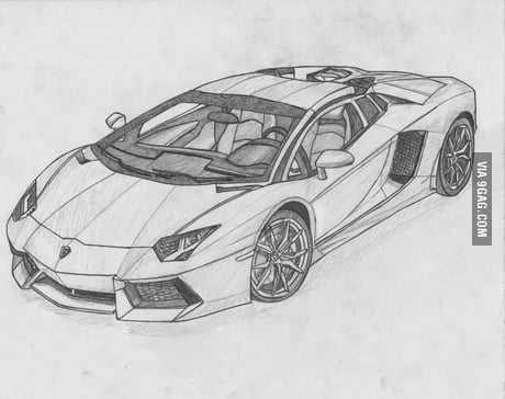 Lamborghini Aventador Svj Drawing