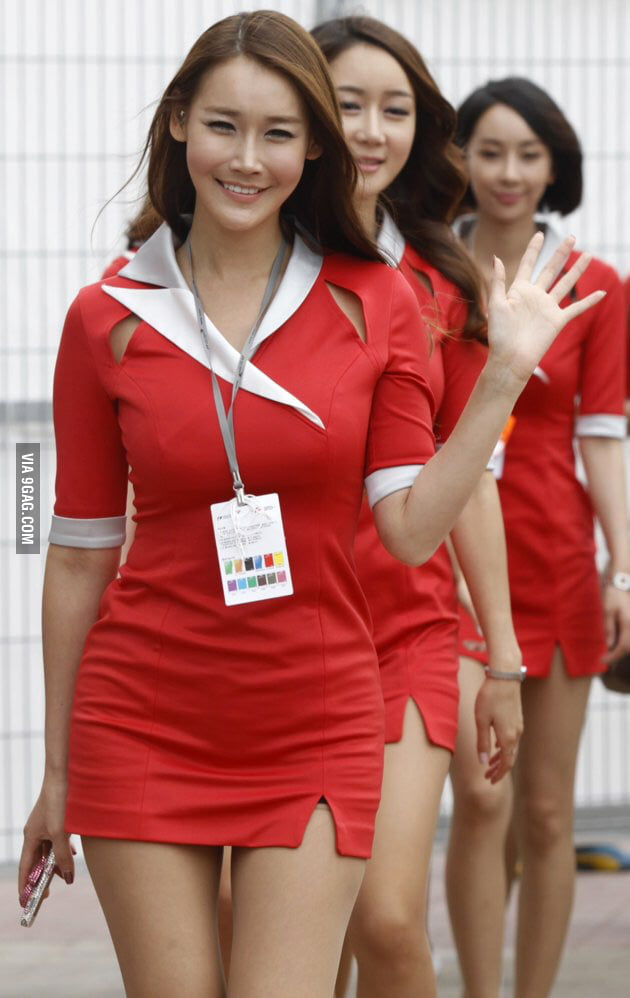 Korean Flight Attendant Uniforms