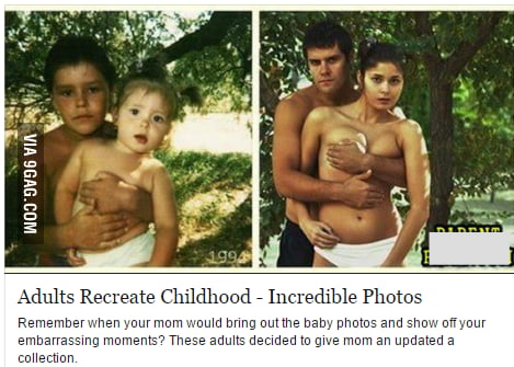 Sister changing clothes in front of brother