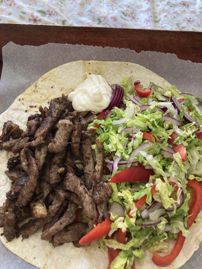 Beef strips & salad wrap 9GAG