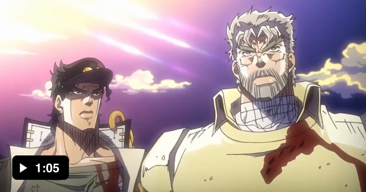 The heartfelt farewell of Stardust Crusaders (2014 Anime - 1993 OVA ...