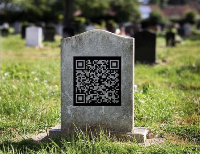 In Japan It s Quite Commen To Find A QR Code On A Headstone If You in-japan-it-s-quite-commen-to-find-a-qr-code-on-a-headstone-if-you