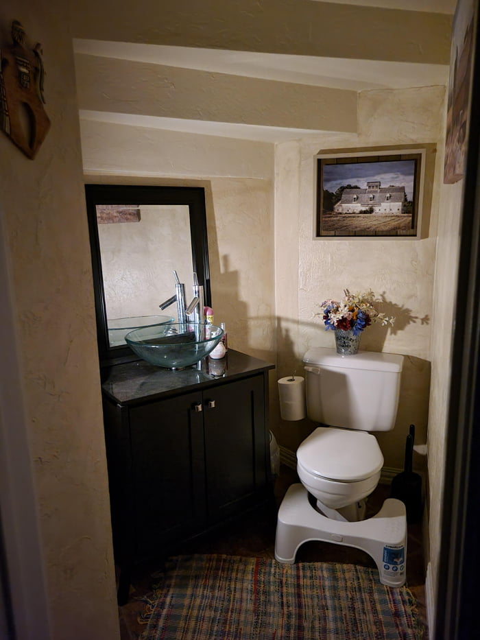 Half bath under the stairs 9GAG