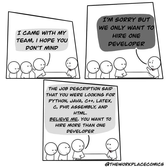 But we only want to hire one developer - 9GAG