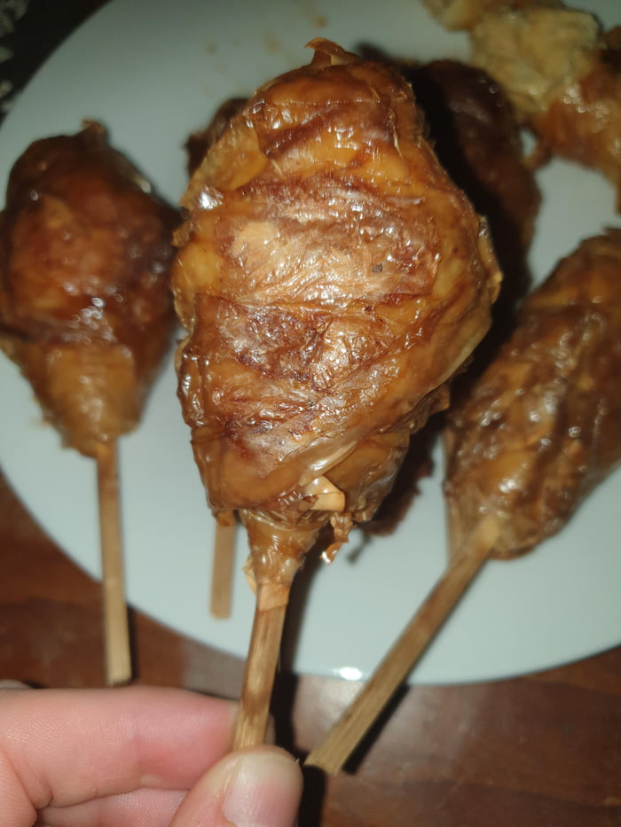 Yuba (tofu skin) drumsticks 9GAG
