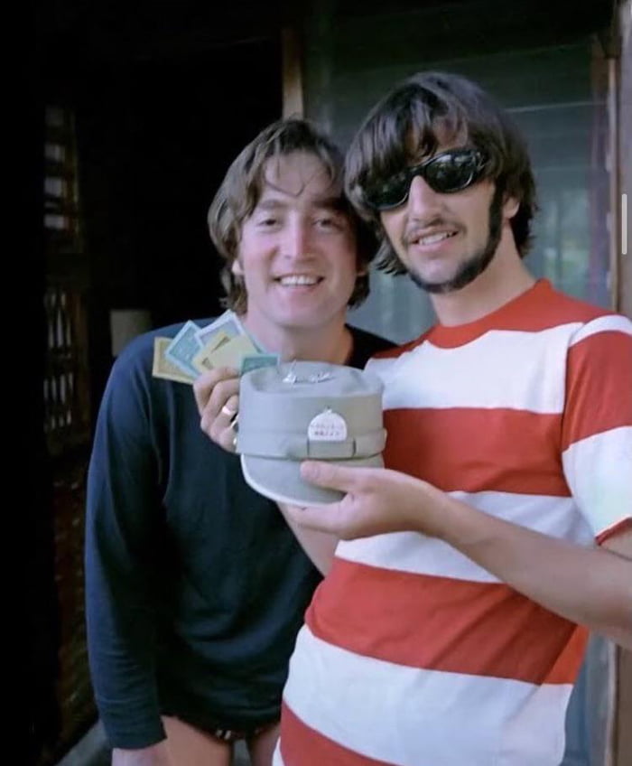 John Lennon And Ringo Starr On Holiday Circa 1966 9gag