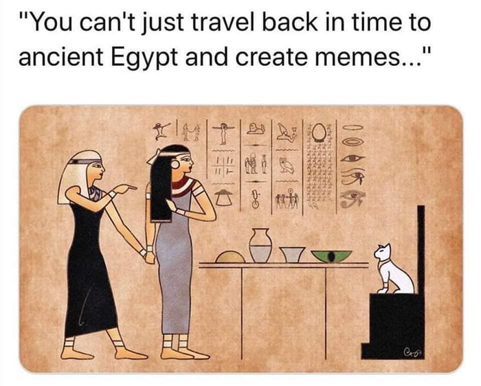 Time traveler meme. 