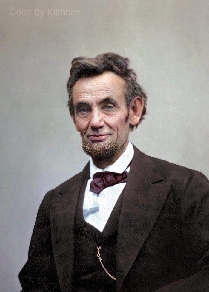 Abe Lincoln colorized - 9GAG